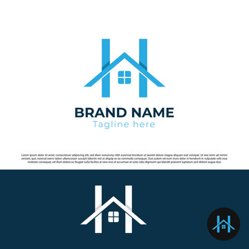 Abstract Initial Letter H House Logo. creative H logo, Usable for Construction, Architecture, Building Logo, real estate, realtor vector Template
minimal H building logo icon, creative vector symbol