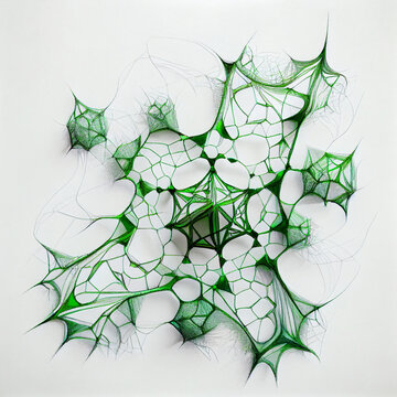 Web and net of artifactial intelligence , created with Generative AI technology.
