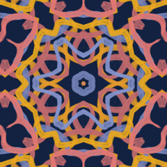 Abstract kaleidoscope background. Beautiful kaleidoscope seamless pattern. Multicolor mosaic texture. Seamless kaleidoscope texture. Unique kaleidoscope design