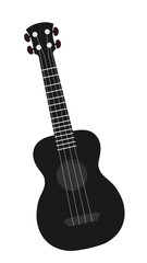 Obraz na płótnie Canvas black ukulele png
