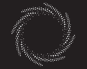 Abstract rotated black and white lines.vortex form. Geometric art. Design element. Digital image with a psychedelic stripes.Design element for prints, web, template