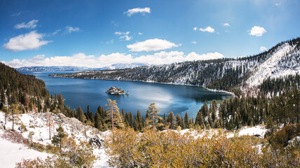 lake Tahoe in the winter