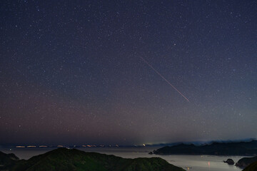 鵜倉園地　見江島展望台　星空