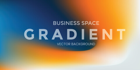 Fototapeta premium Gradient vector in blue and orange color