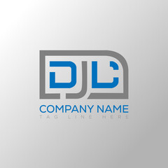 DJL letter logo creative design. DJL unique design.
