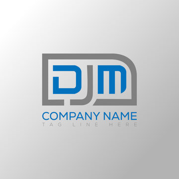 DJM letter logo creative design. DJM unique design.
