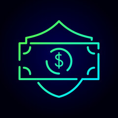 Security payment vector logo template. This icon can be used for money, finance, and economy.