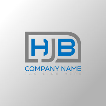 HJB letter logo creative design. HJB unique design.
