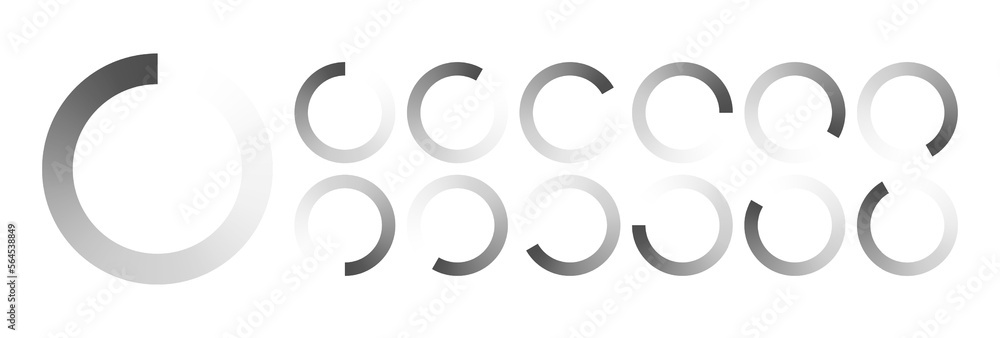 Fototapete circular loading buffering icons vector video ready for animation gif all keyframes frames bufring c