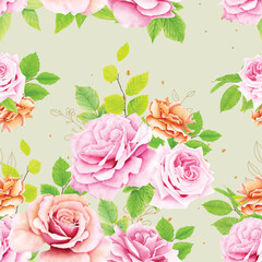 floral ornament seamless pattern