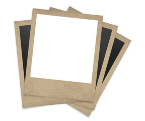 Vintage Instant Photos With Blank Frame