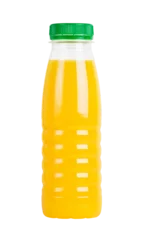 Foto op Canvas Orange juice isolated on transparent background. Png format © seralex