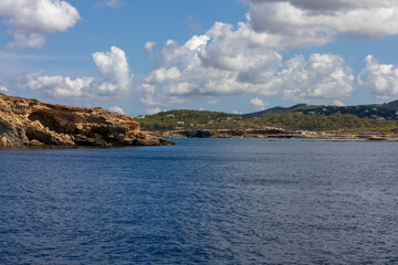 View of the coastline of Ibiza