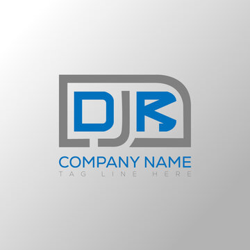 OJR Logo letter monogram with diamond shape design template.
