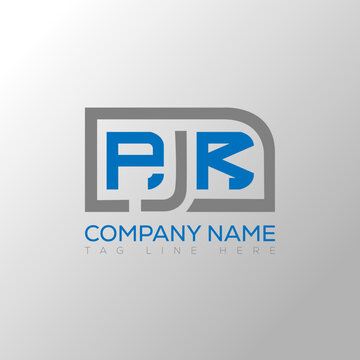 PJR letter logo creative design. PJR unique design.
