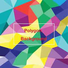 colorful abstract geometric Polygon Background - 564551488