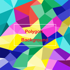colorful abstract geometric Polygon Background - 564551489