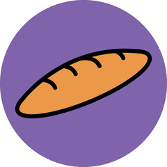 Baguette Vector Icon
