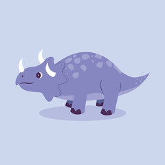 Dinosaur Triceratops Illustration