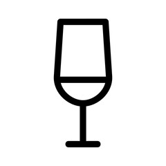 wine glasses icon or logo isolated sign symbol vector illustration - high quality black style vector icons