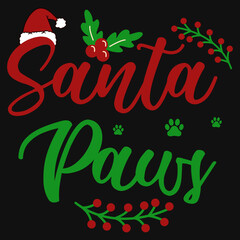 Christmas typography tshirt design