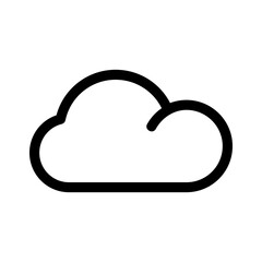 cloud icon or logo isolated sign symbol vector illustration - high quality black style vector icons