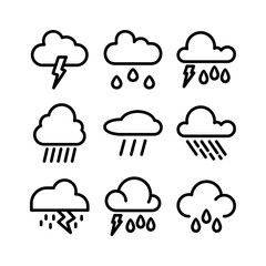 cloud icon or logo isolated sign symbol vector illustration - high quality black style vector icons