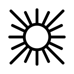 brightness icon or logo isolated sign symbol vector illustration - high quality black style vector icons