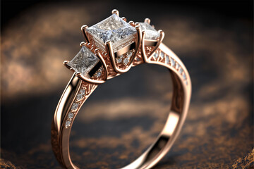 beautiful engagement jewellery. Generative AI