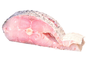 Fish carp steak isolated