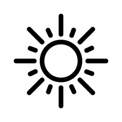 Obraz premium brightness icon or logo isolated sign symbol vector illustration - high quality black style vector icons