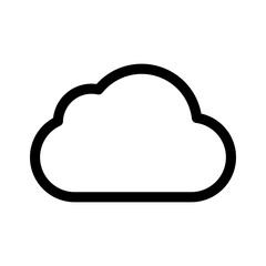cloud icon or logo isolated sign symbol vector illustration - high quality black style vector icons