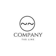 Logo design template, Logo for company, white background