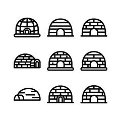 Fototapeta premium igloo icon or logo isolated sign symbol vector illustration - high quality black style vector icons