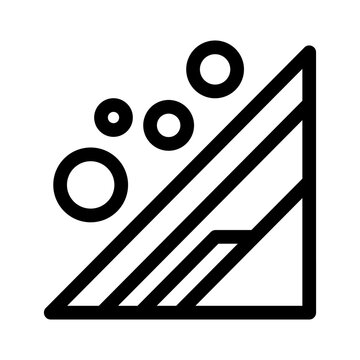 recommend clip art: landslide icon or logo isolated sign symbol vector illustration - high quality black style vector icons