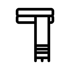 scarf icon or logo isolated sign symbol vector illustration - high quality black style vector icons