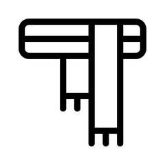 scarf icon or logo isolated sign symbol vector illustration - high quality black style vector icons