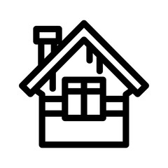 snow house icon or logo isolated sign symbol vector illustration - high quality black style vector icons