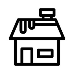 snow house icon or logo isolated sign symbol vector illustration - high quality black style vector icons