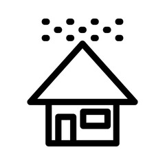 snow house icon or logo isolated sign symbol vector illustration - high quality black style vector icons