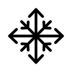 snow icon or logo isolated sign symbol vector illustration - high quality black style vector icons