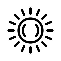 sunny day icon or logo isolated sign symbol vector illustration - high quality black style vector icons