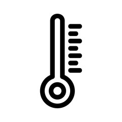 thermometer icon or logo isolated sign symbol vector illustration - high quality black style vector icons