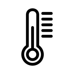 thermometer icon or logo isolated sign symbol vector illustration - high quality black style vector icons