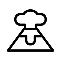 volcano icon or logo isolated sign symbol vector illustration - high quality black style vector icons