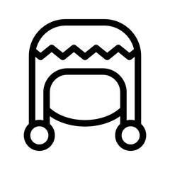 warm hat icon or logo isolated sign symbol vector illustration - high quality black style vector icons