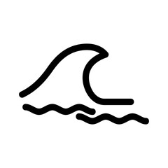 wave icon or logo isolated sign symbol vector illustration - high quality black style vector icons
