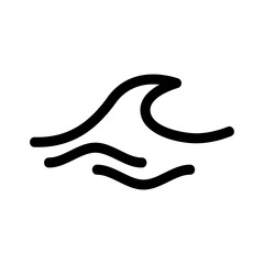 wave icon or logo isolated sign symbol vector illustration - high quality black style vector icons