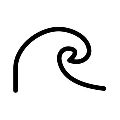 wave icon or logo isolated sign symbol vector illustration - high quality black style vector icons