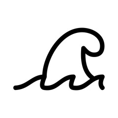 wave icon or logo isolated sign symbol vector illustration - high quality black style vector icons